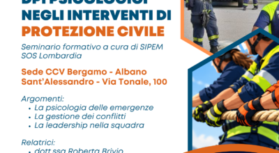 Seminario “DPI psicologici negli interventi di Protezione Civile”